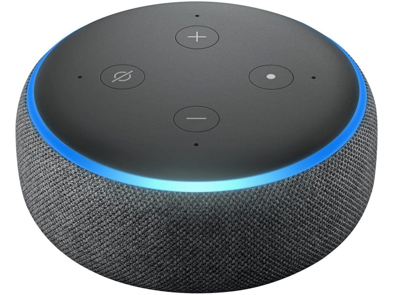 Imagem do dispositivo Echo, da Amazon