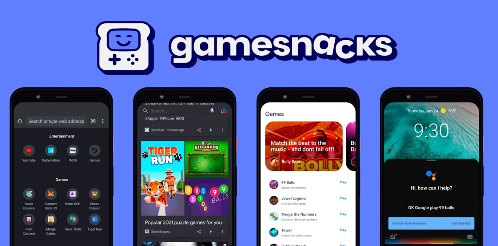 GameSnacks é uma plataforma do Google para games em HTML 5 com foco em smartphones de entrada. Divulgação: Gamesnacks