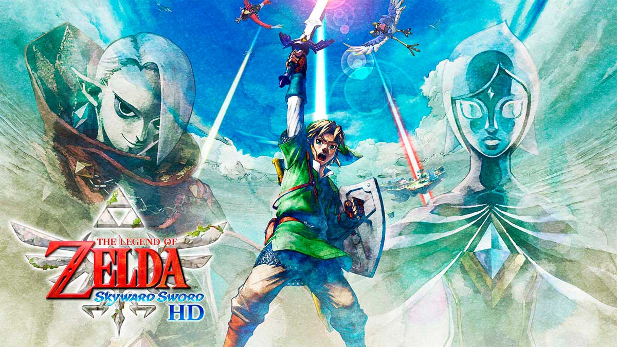 ilustração de the legend of zelda: skyward sword hd, um dos principais anúncios do nintendo direct