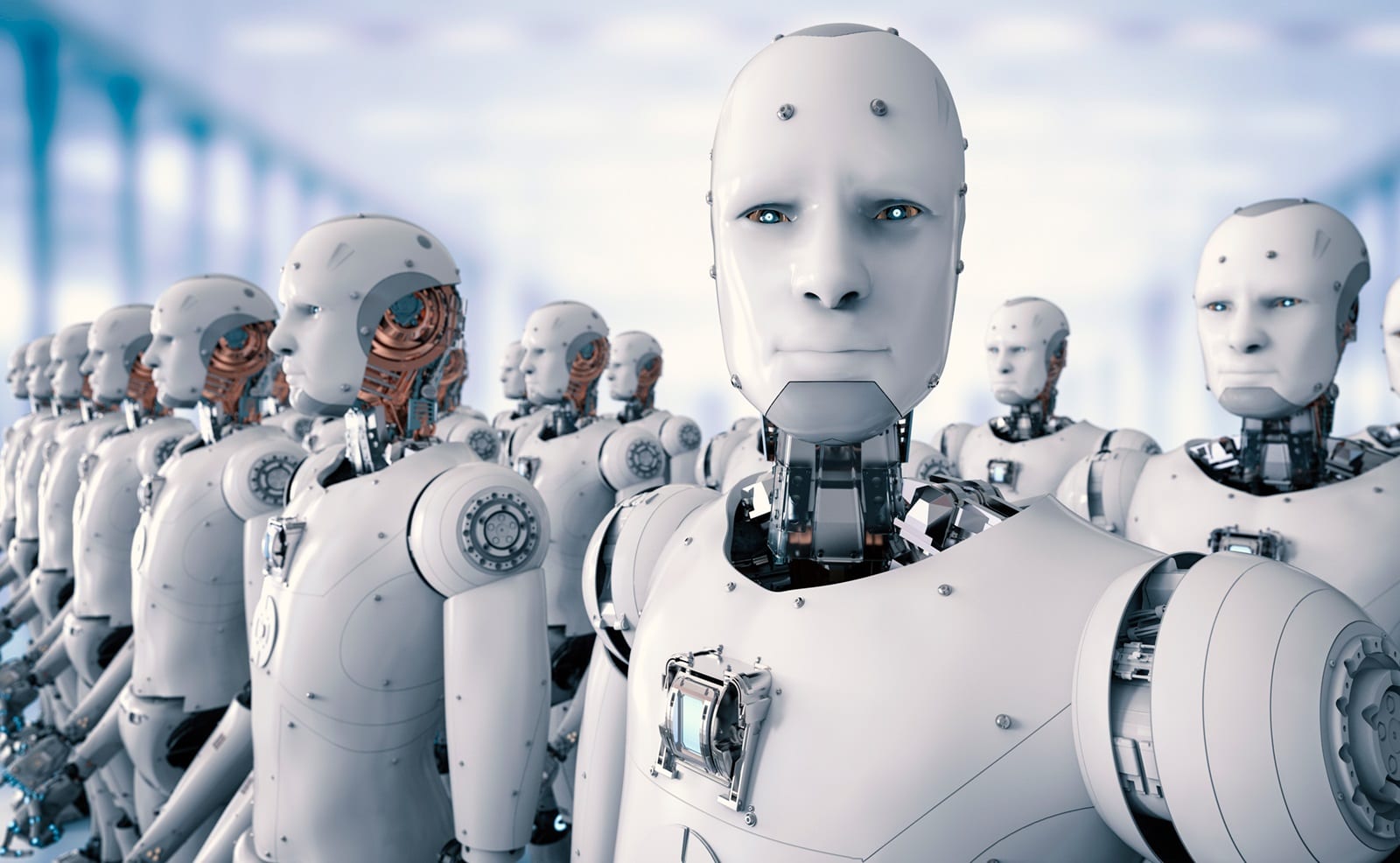 Imagem de fila robôs ilustra o crescimento do fascismo nas redes sociais