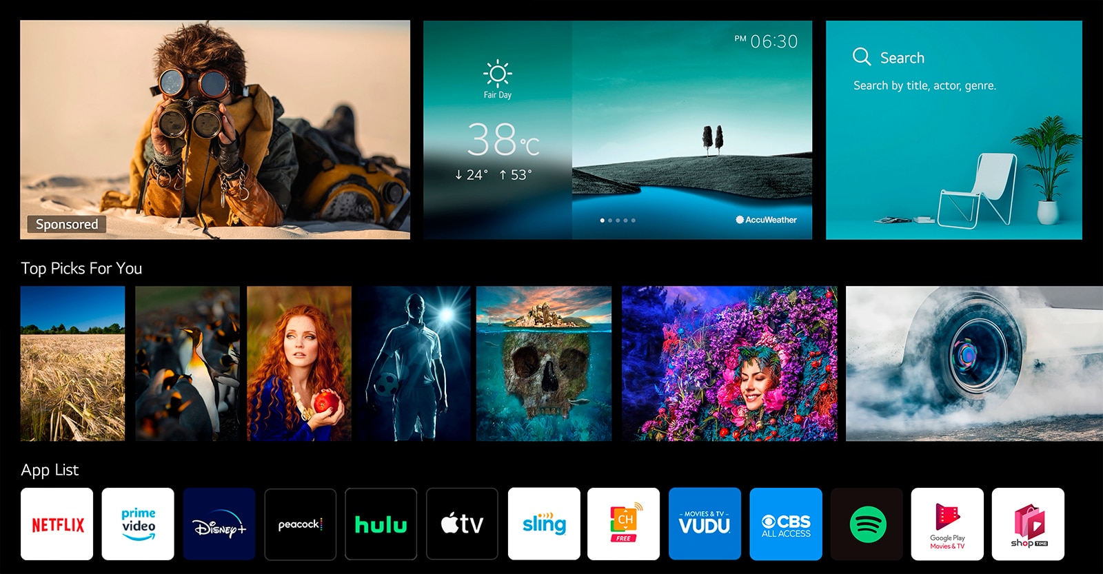 Interface da webOS (LG)