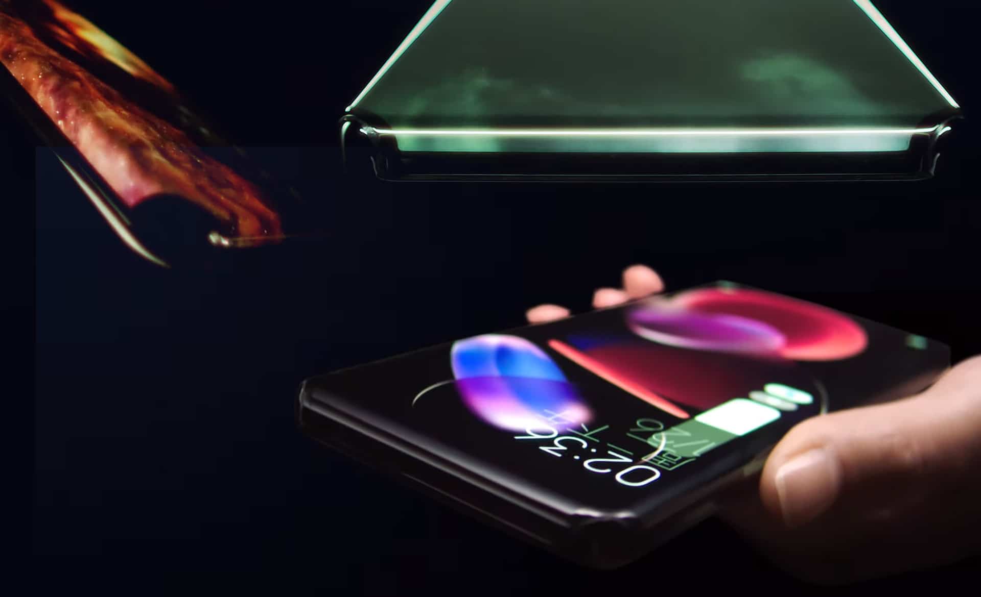 smartphone Xiaomi cascata deitado