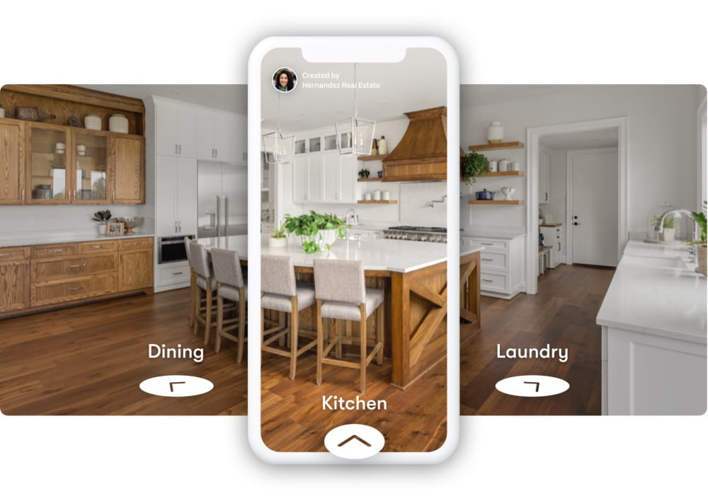 Imagem mostra como funciona o app da Zilow, que mede sua casa com inteligência artificial
