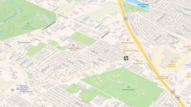 Imagem do Apple Maps em uso