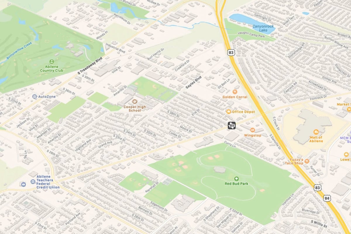 Imagem do Apple Maps em uso