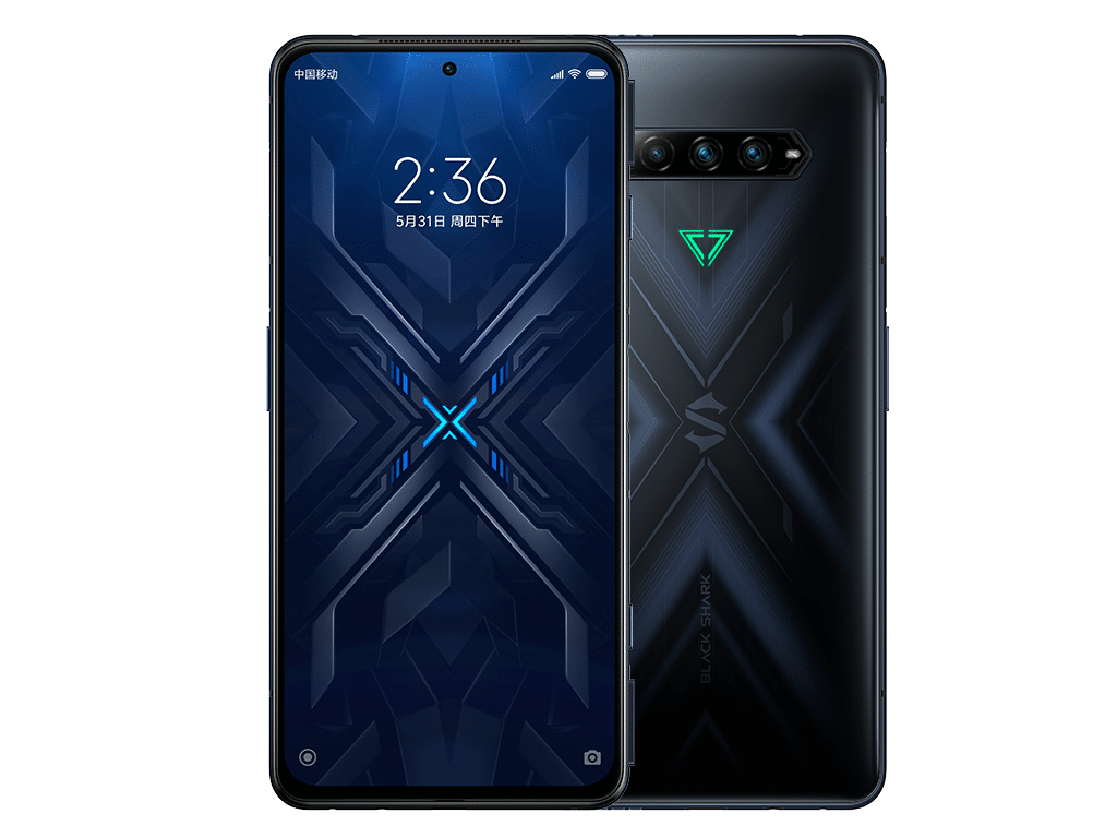 Celular Xiaomi Black Shark 4 Pro em frente e verso