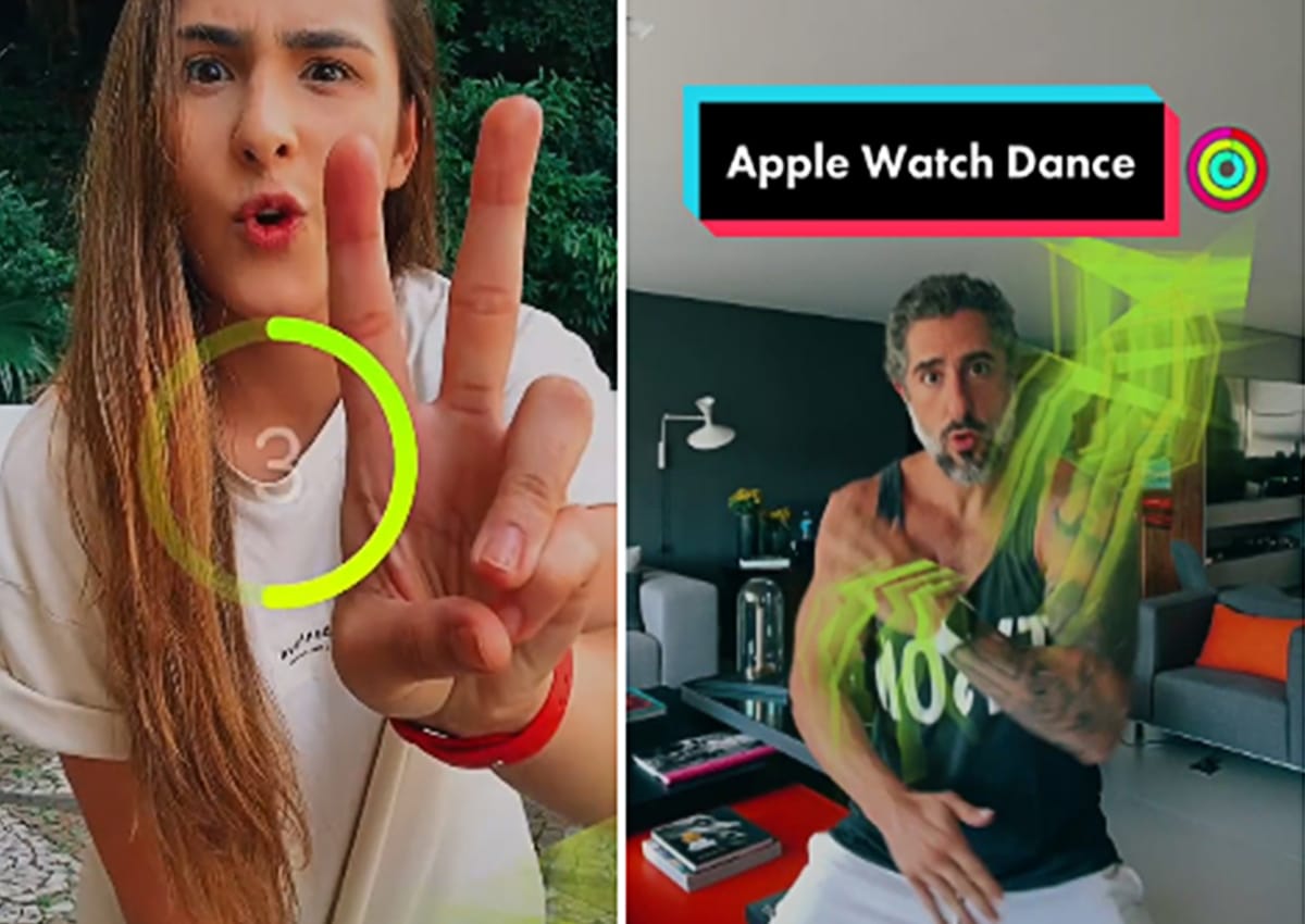 Imagens do desafio #DancarTbConta no TikTok