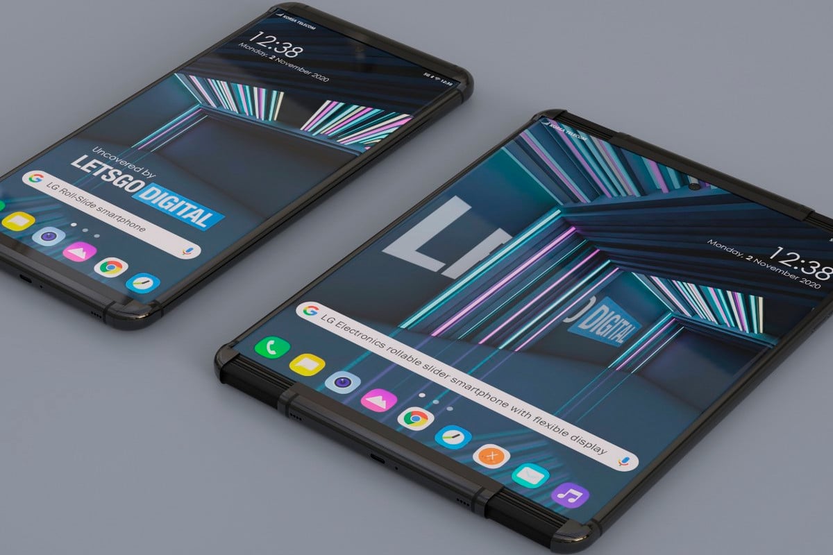 Imagem do LG Rollable com tela extensível