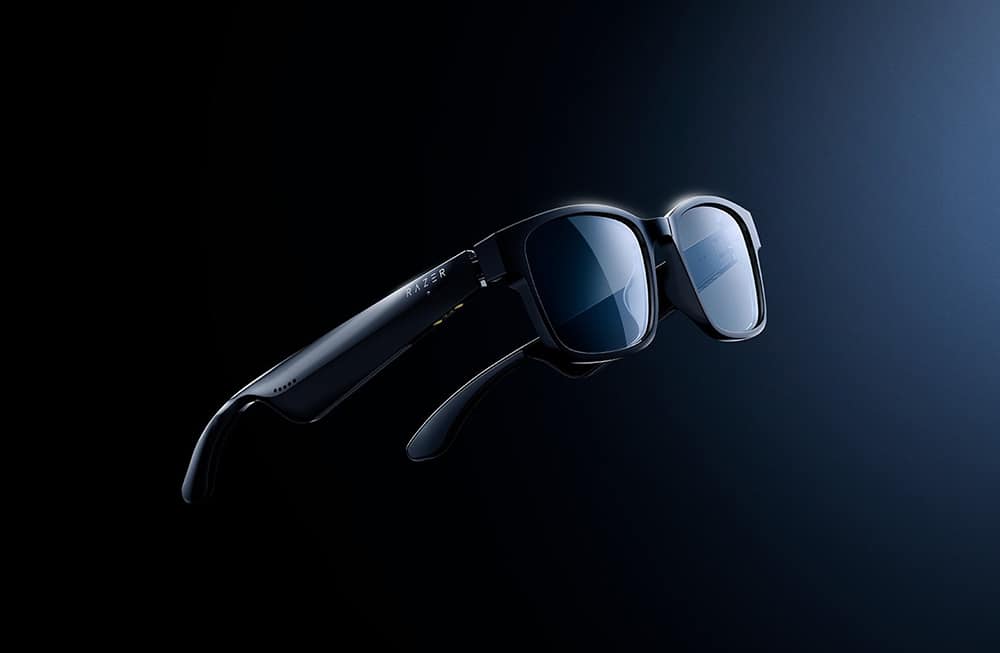 Modelo retangular do Smart Glasses Razer Anzu 