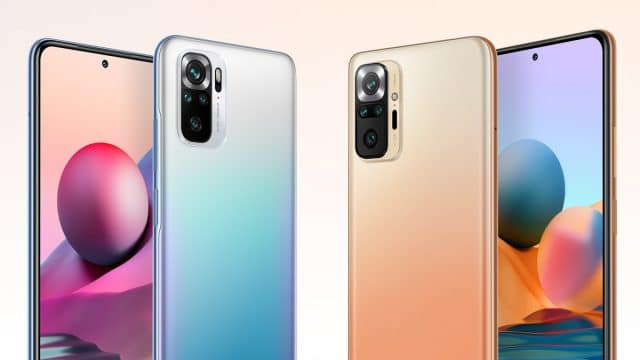 Imagem dos celulares da linha Redmi Note 10S