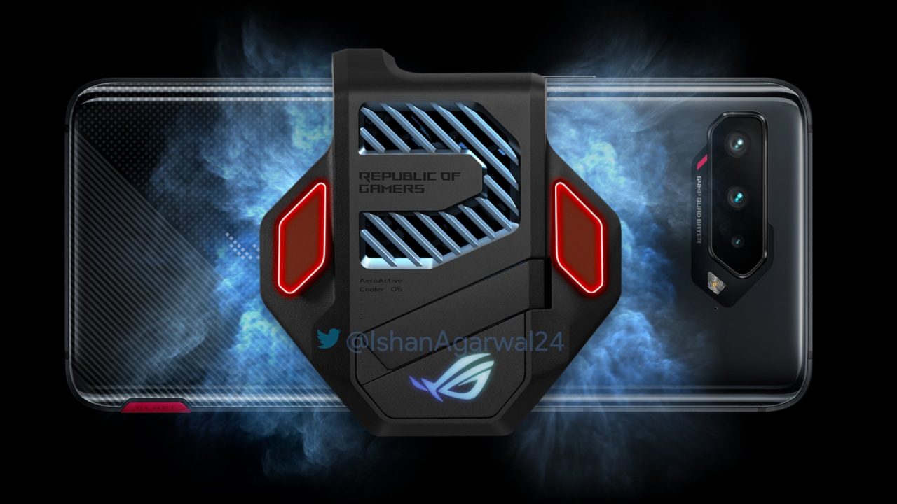 Imagens renderizadas do novo ROG Phone 5