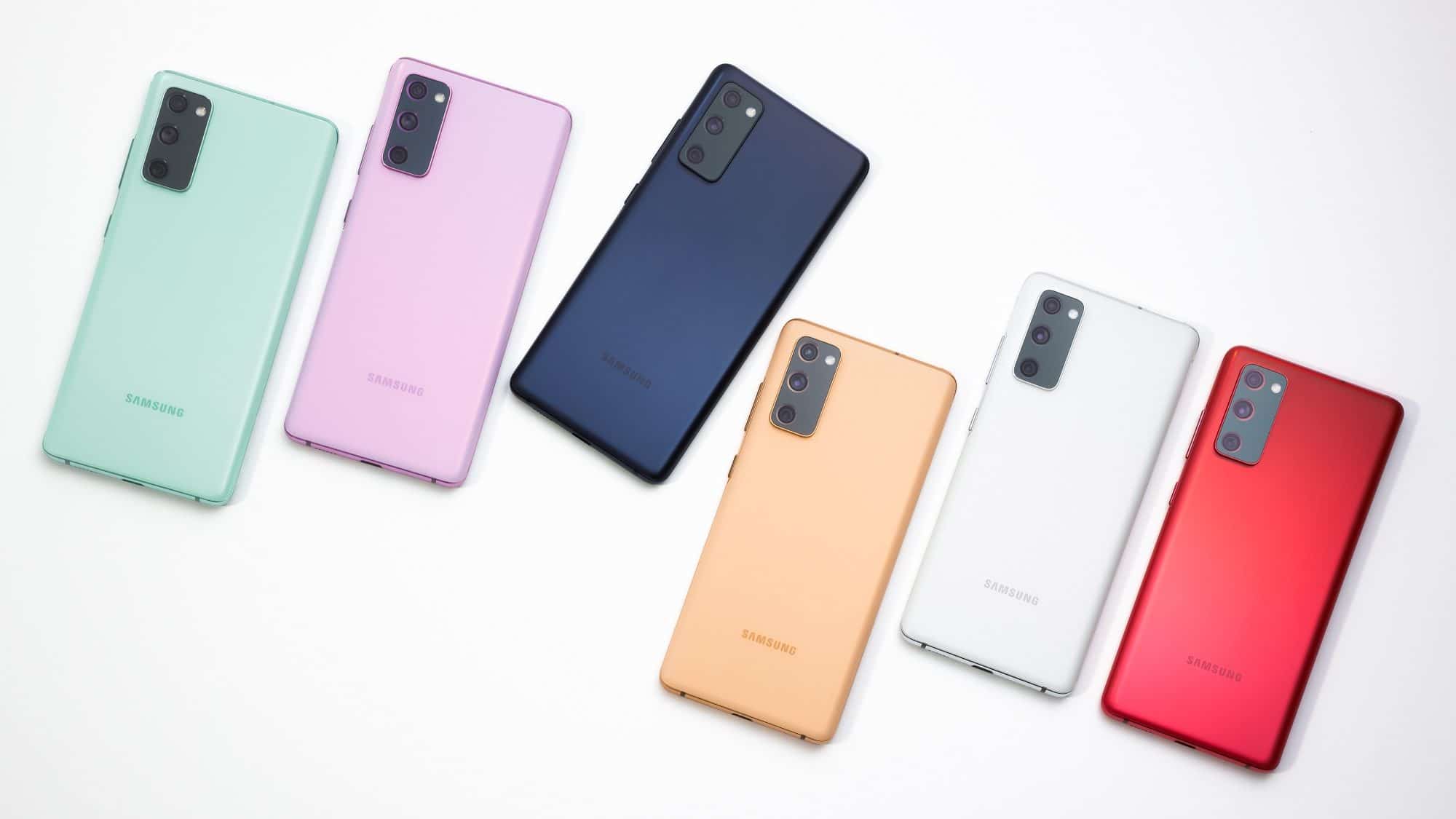 Diversas cores do Samsung S20 FE 4G
