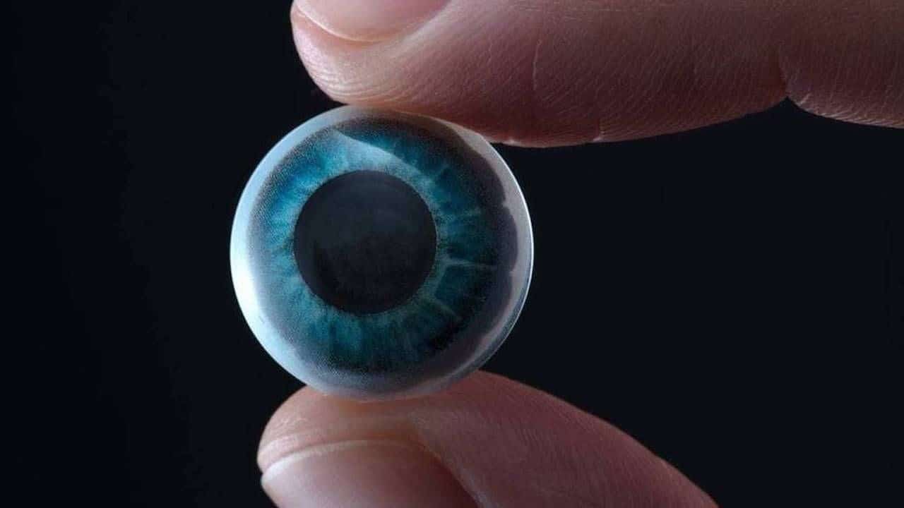 Arte conceitual que mostra como deve funcionar smart lentes de contato
