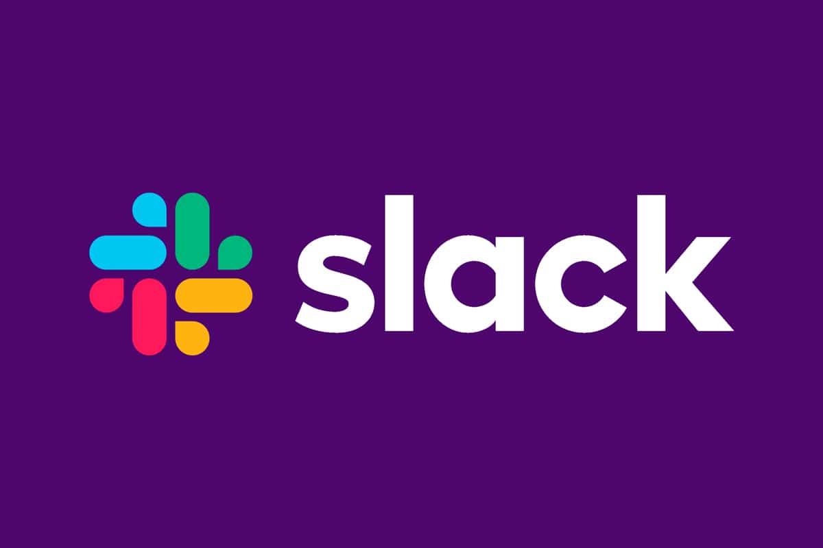 logo do slack em fundo roxo