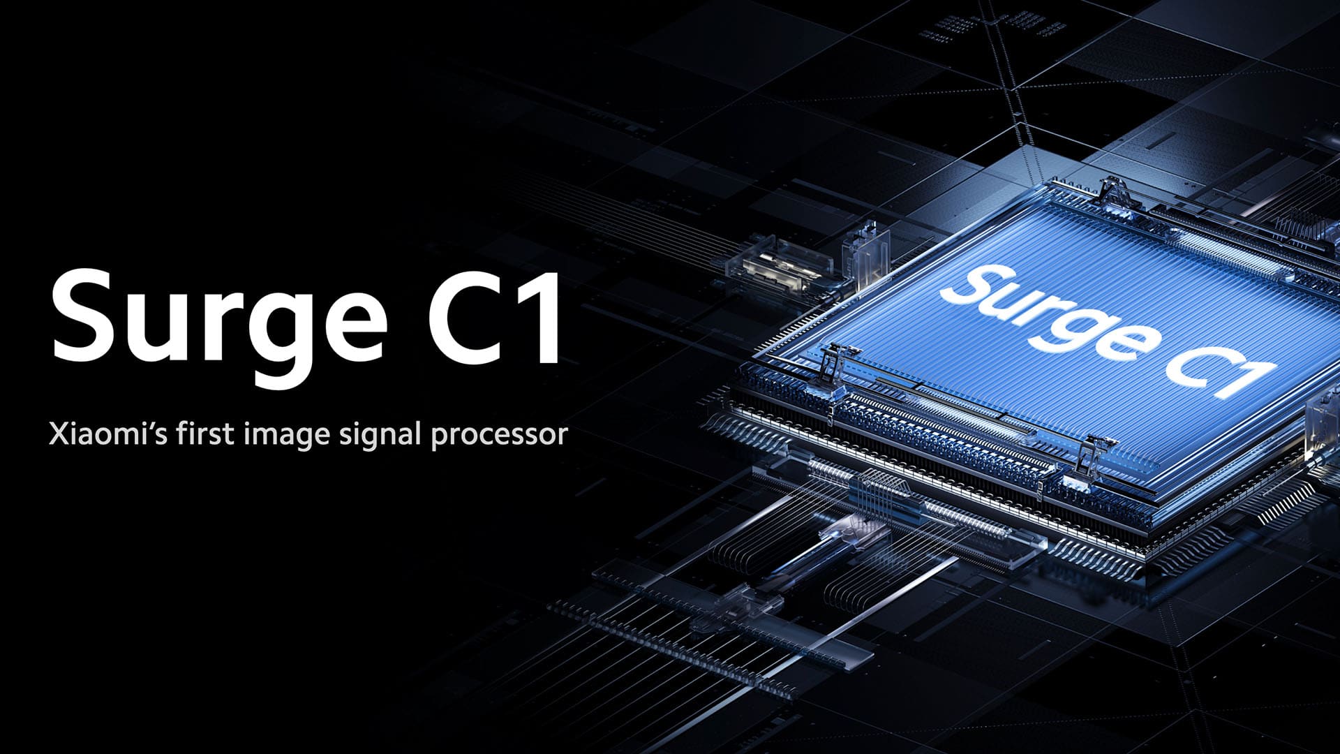 banner do Surge C1, o novo processador de imagem da Xiaomi