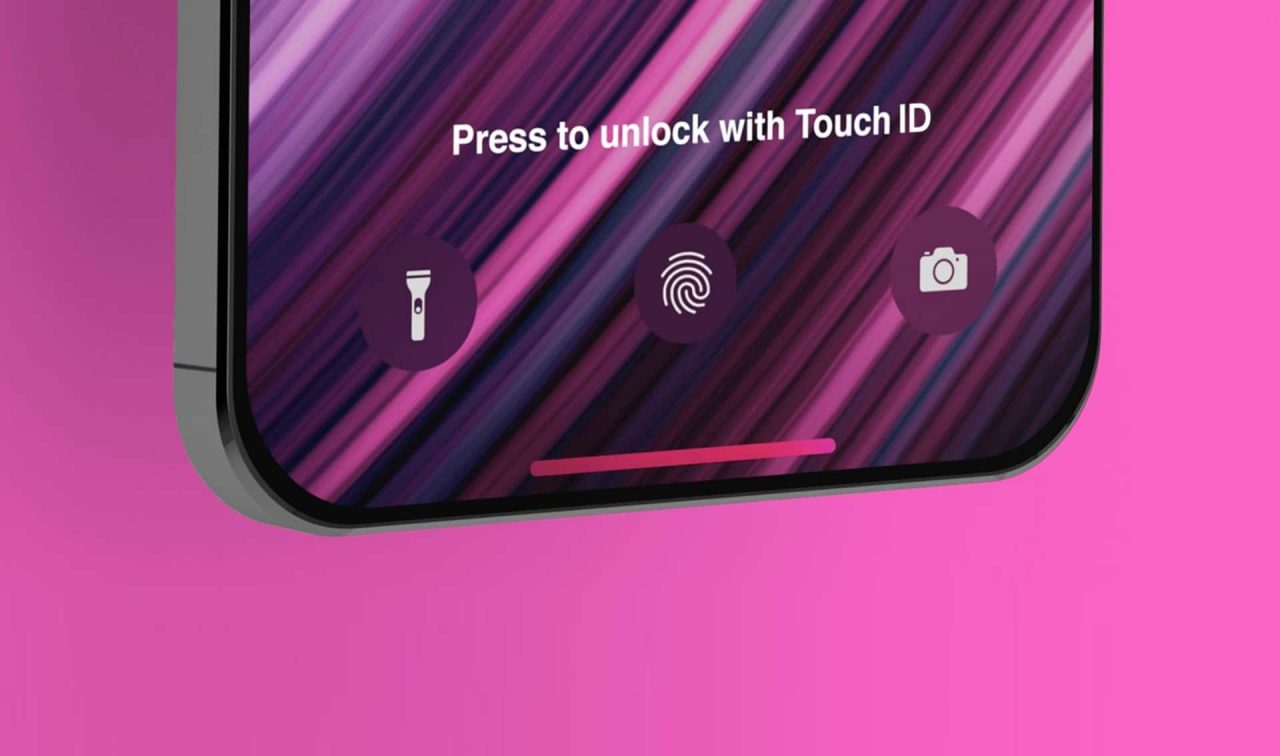 Touch ID sob a tela