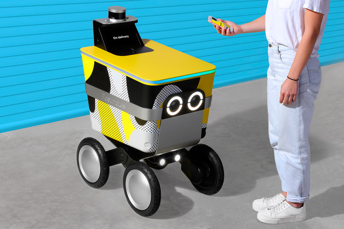 projeção de carrinho automático de entregas da Uber