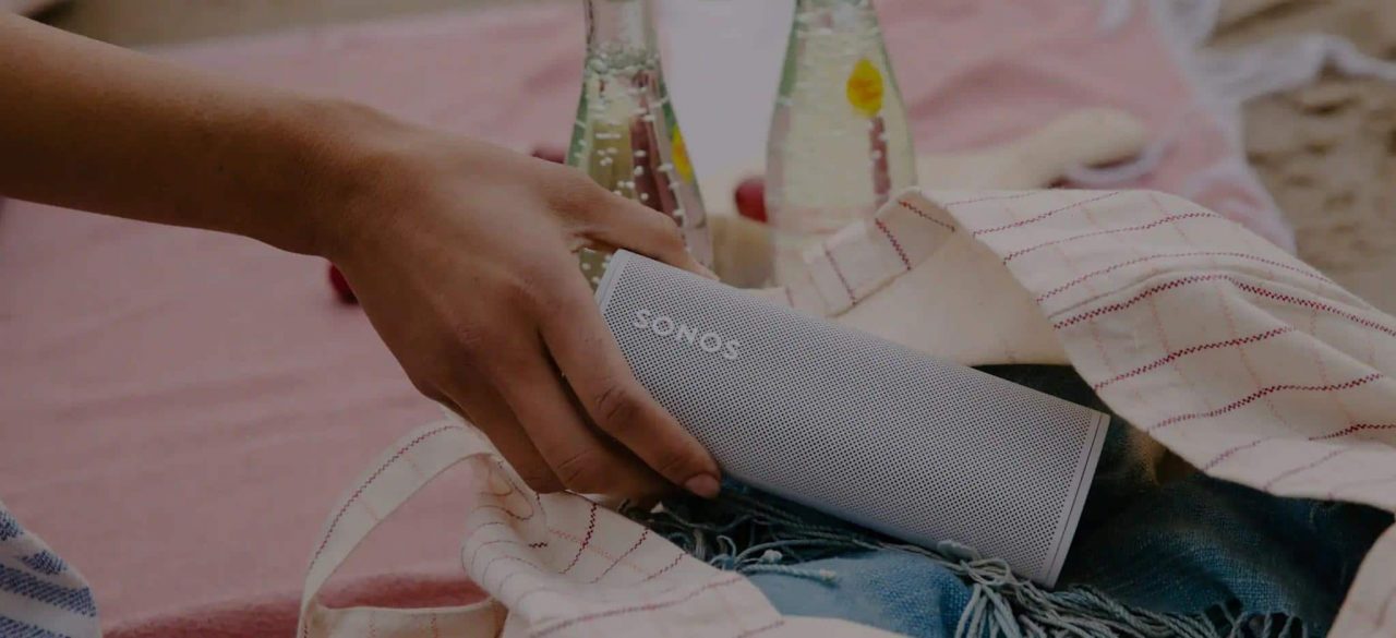 Imagem de um smart speaker da Sonos, que adicionou compatibilidade Hi-Fi com serviço de streaming Qobuz