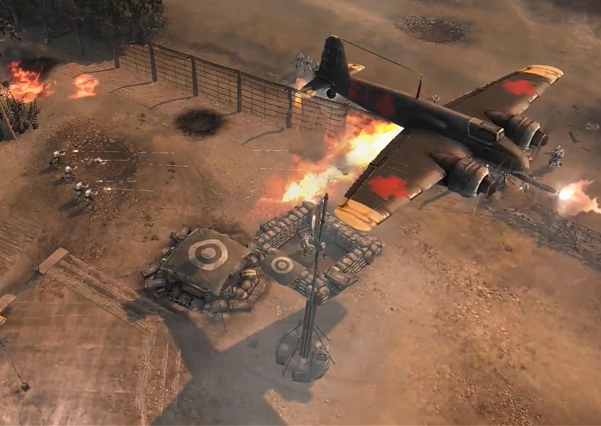 Imagem do trailer da expansão Opposing Fronts de Company of Heroes recém-lançada