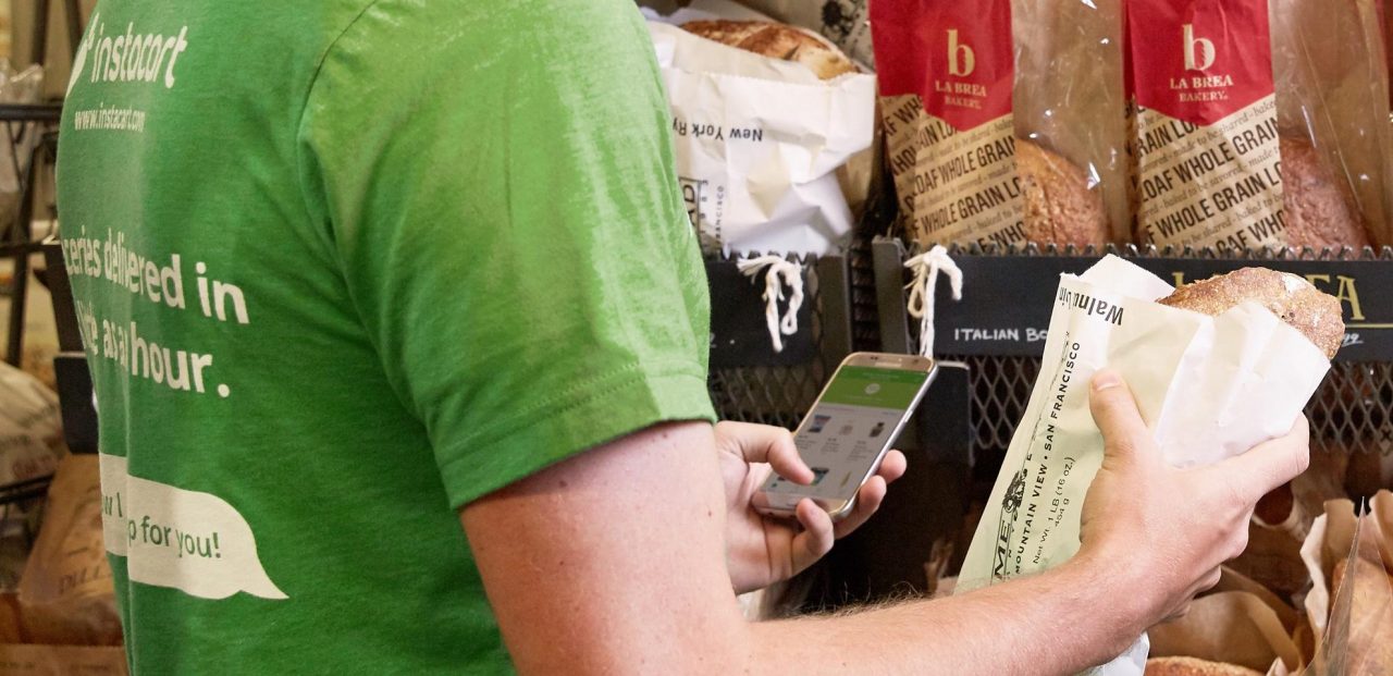 trabalhador do Instacart