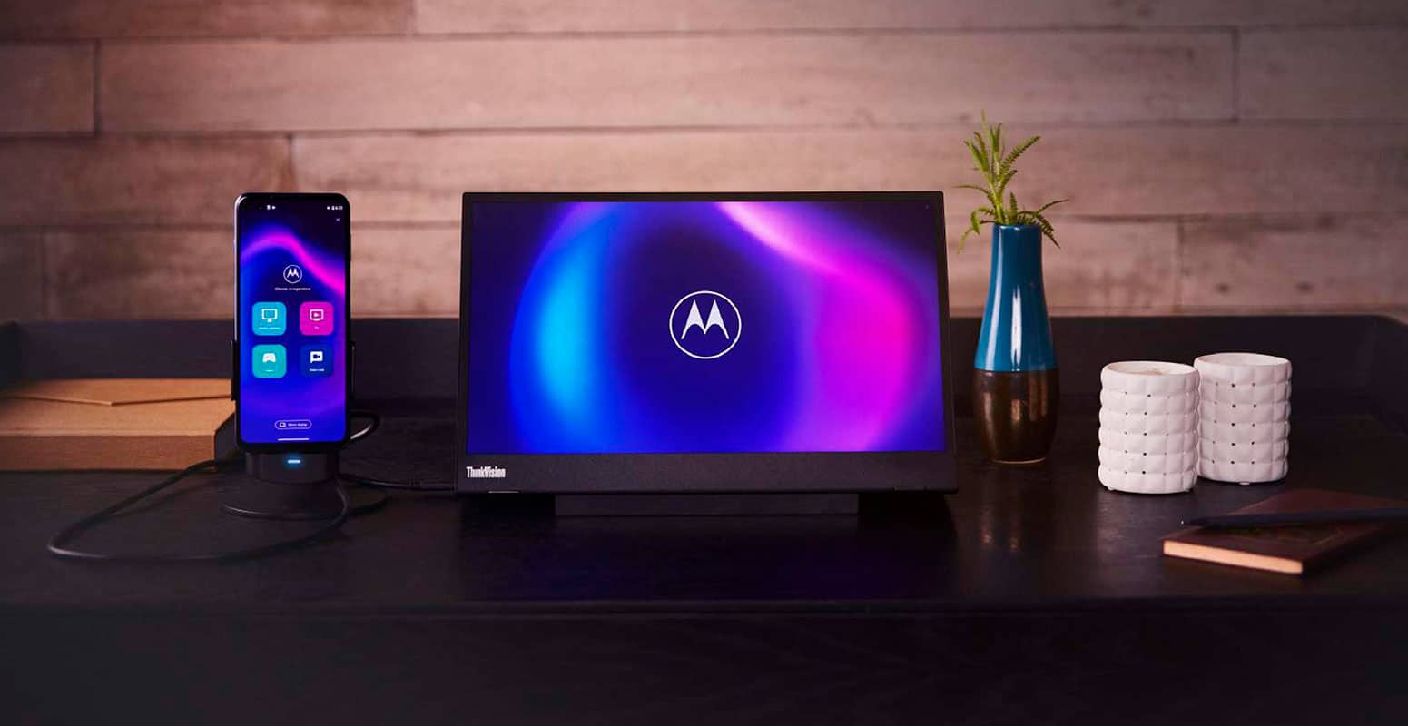 Motorola anuncia a chegada da plataforma Ready For ao Moto Edge + com Android 11. Divulgação: Motorola