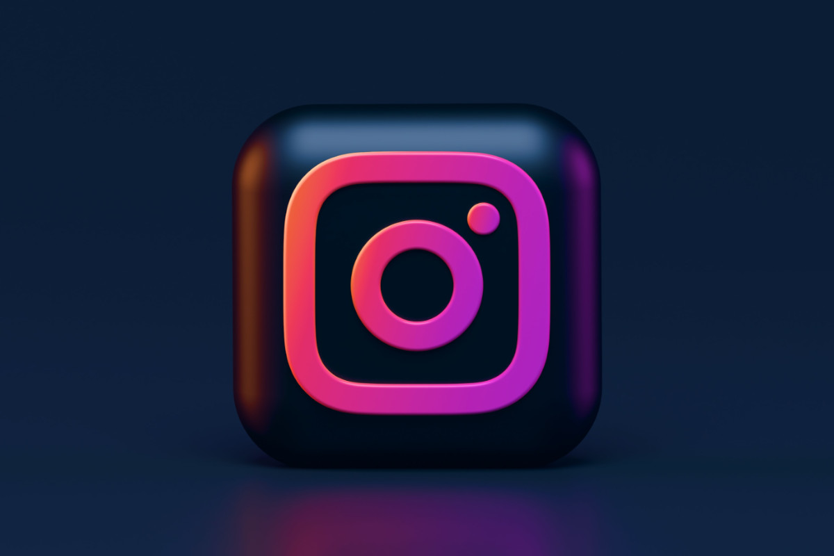 Design 3D do logo do Instagram