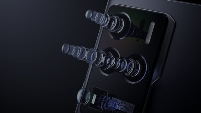 imagem com destaque nas câmeras do ZTE Axon 30 Ultra