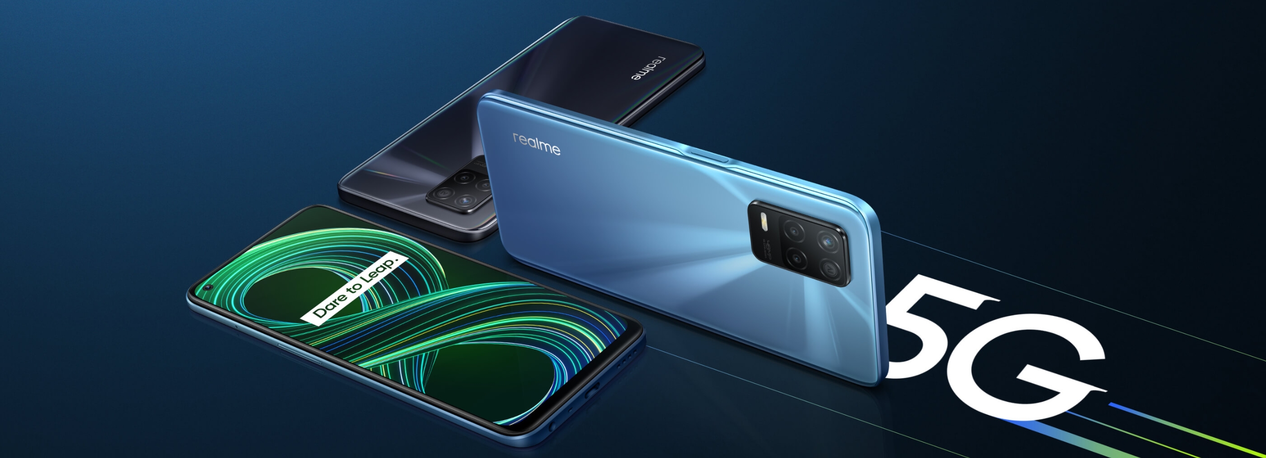 Montagem com o novo Realme 8 5G