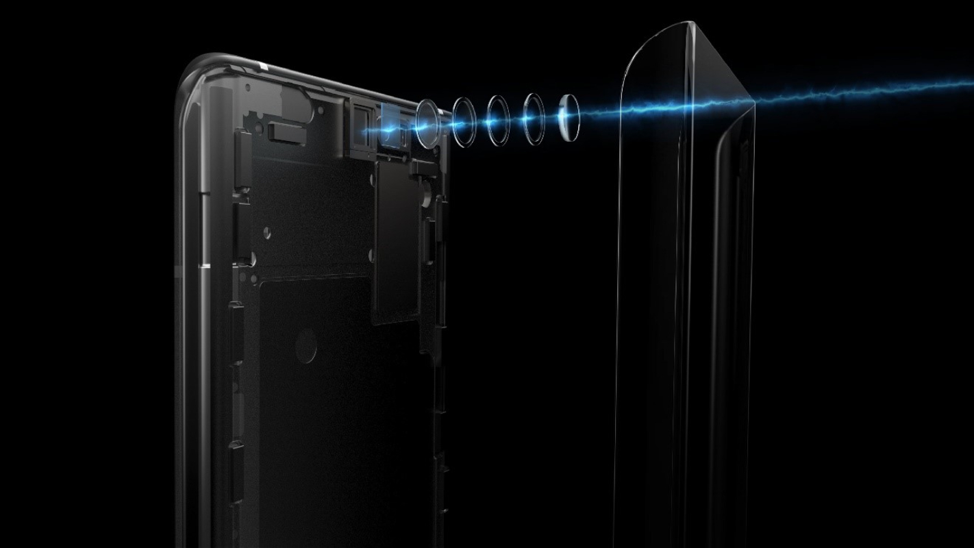 Conceito Apex 20 de câmera sob a tela da Vivo