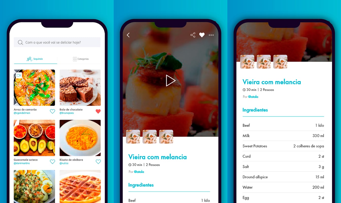 Delirec, um app que é uma rede social gastronômica