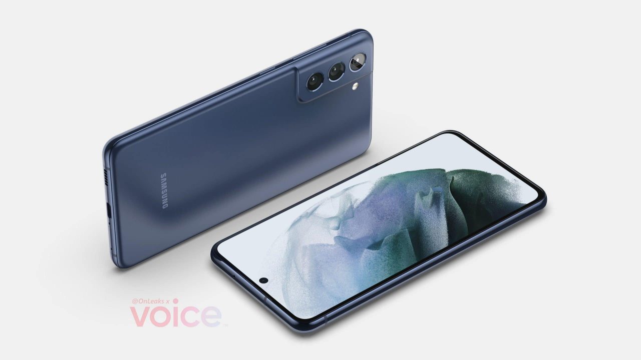 Render do Galaxy S21 FE conforme vazamento