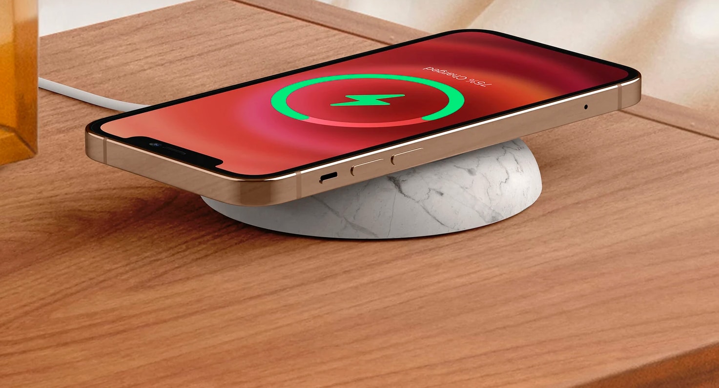 Stone'r, base de mármore para carregador MagSafe