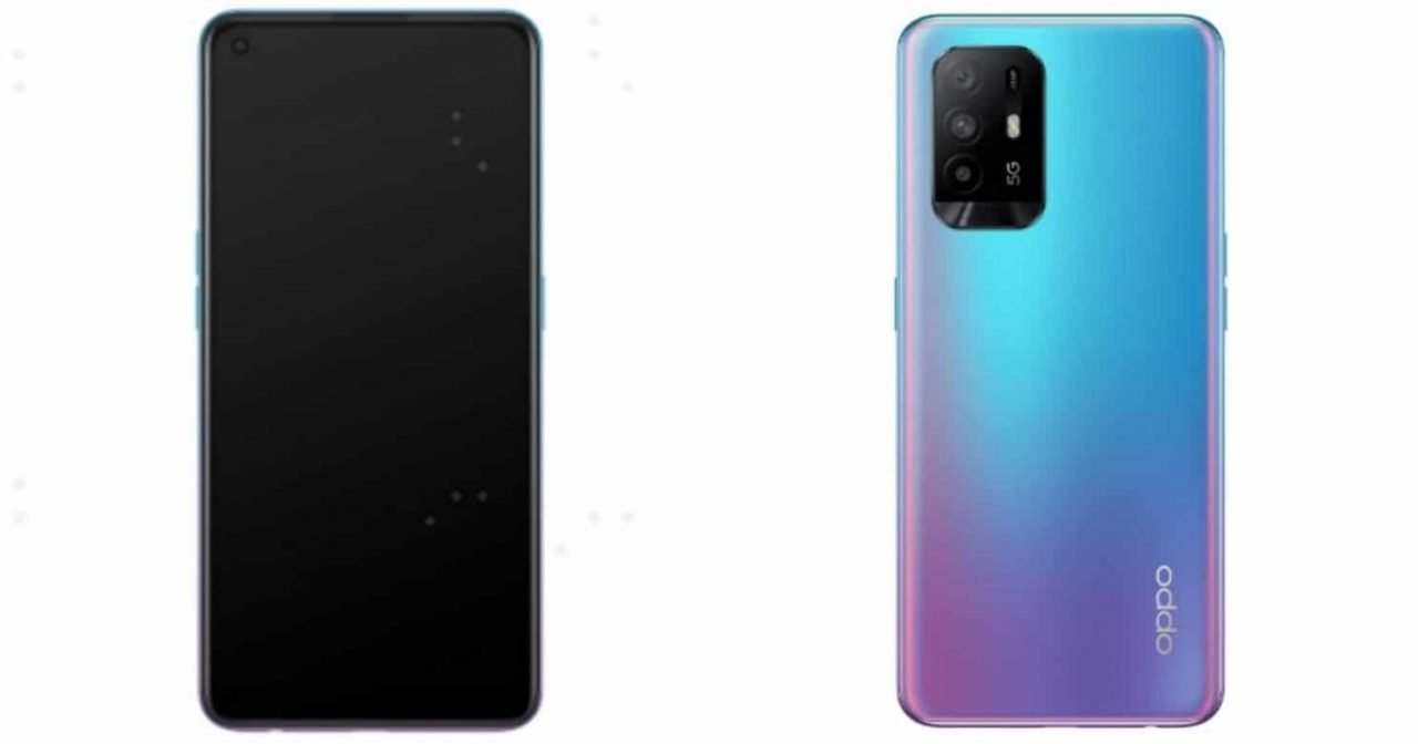 Imagem mostra dois supostos telefones Oppo A95 5G, que foram certificados pelos órgãos da China