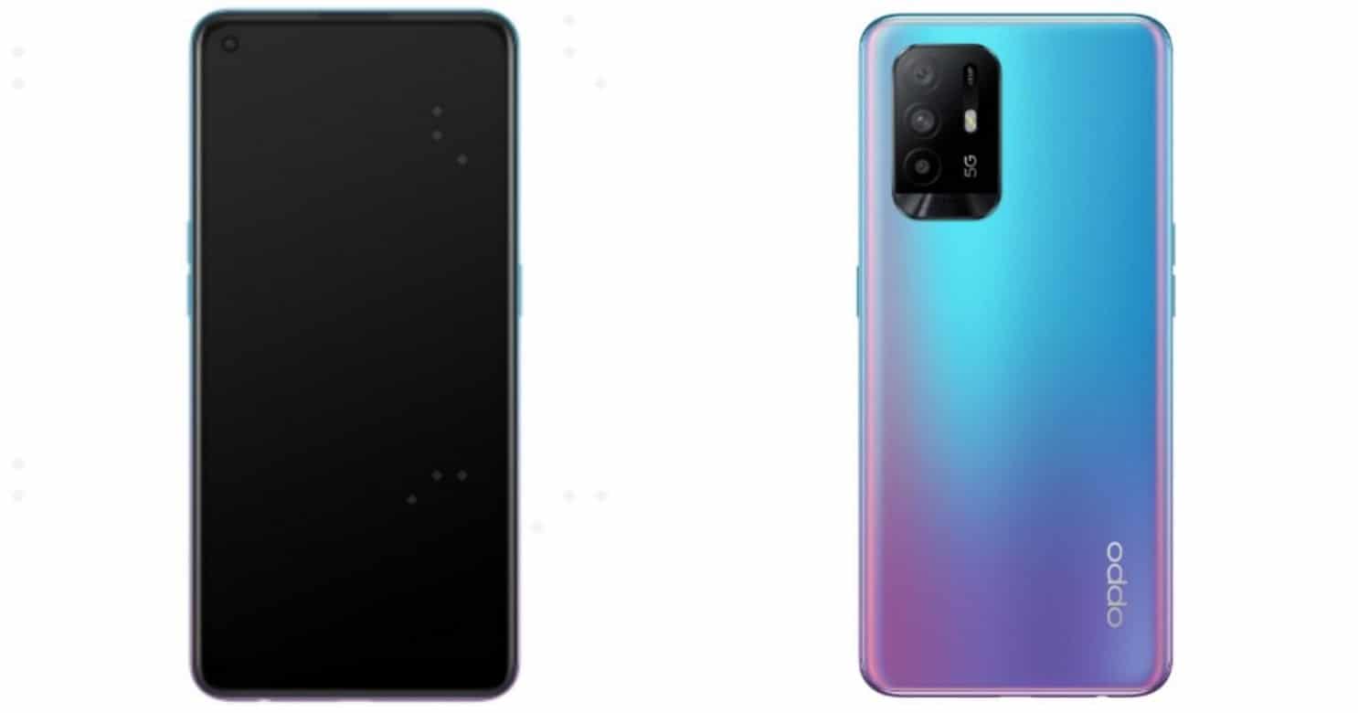 Imagem mostra dois supostos telefones Oppo A95 5G, que foram certificados pelos órgãos da China