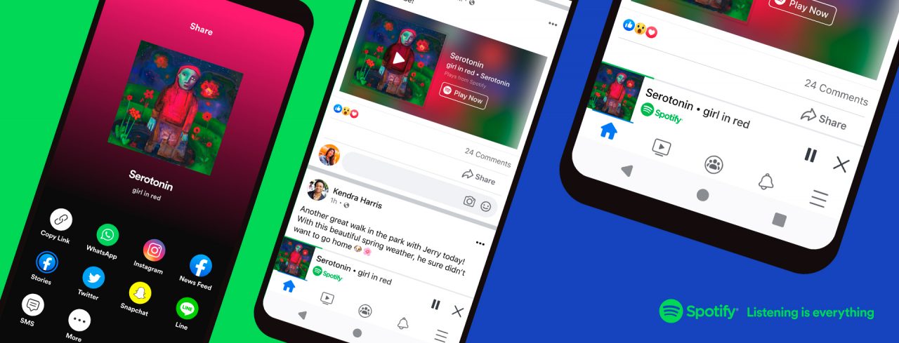 Miniplayer do Spotify no Facebook
