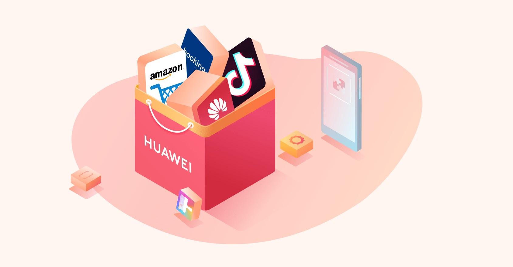 Huawei lança ferramenta para converter apps GMS para a AppGallery / Desenho 2D da Huawei com vários apps dentro de uma caixa da Huawei