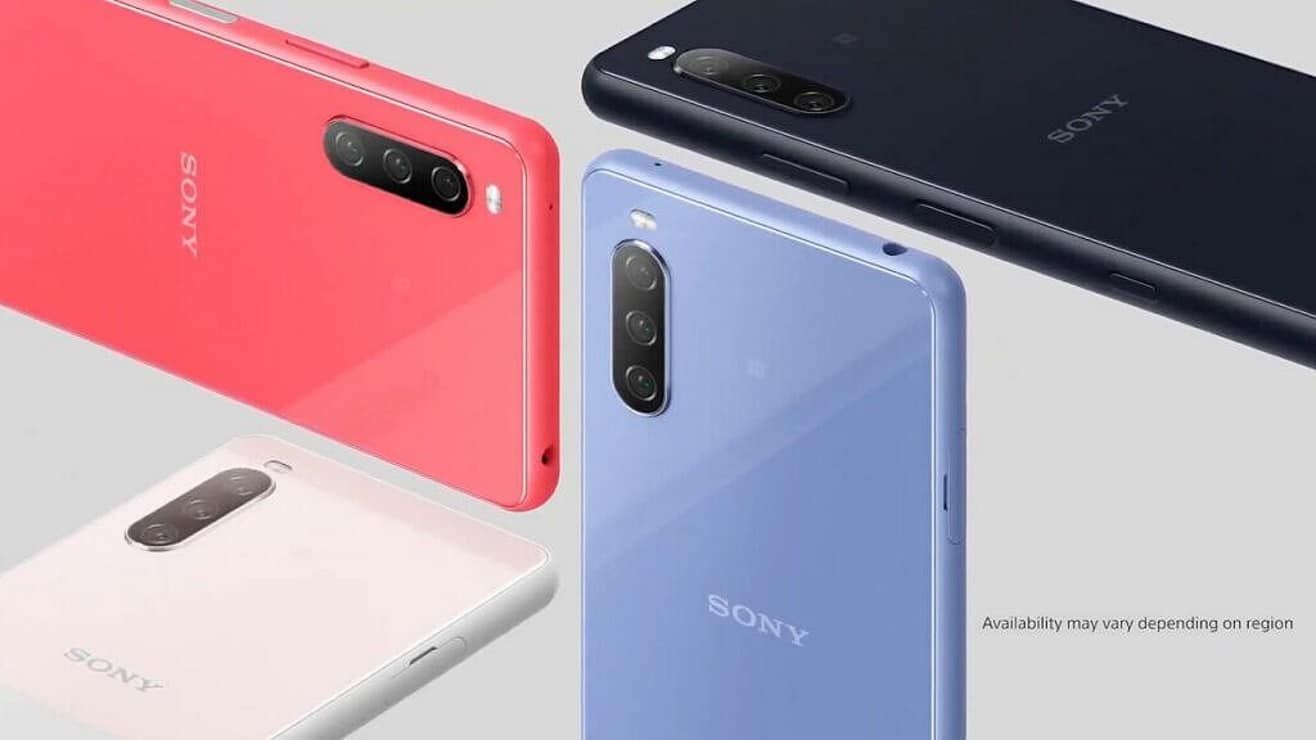Imagem mostra variedade de cores do Sony Xperia 10 III, anunciado em evento da fabricante nesta quarta-feira