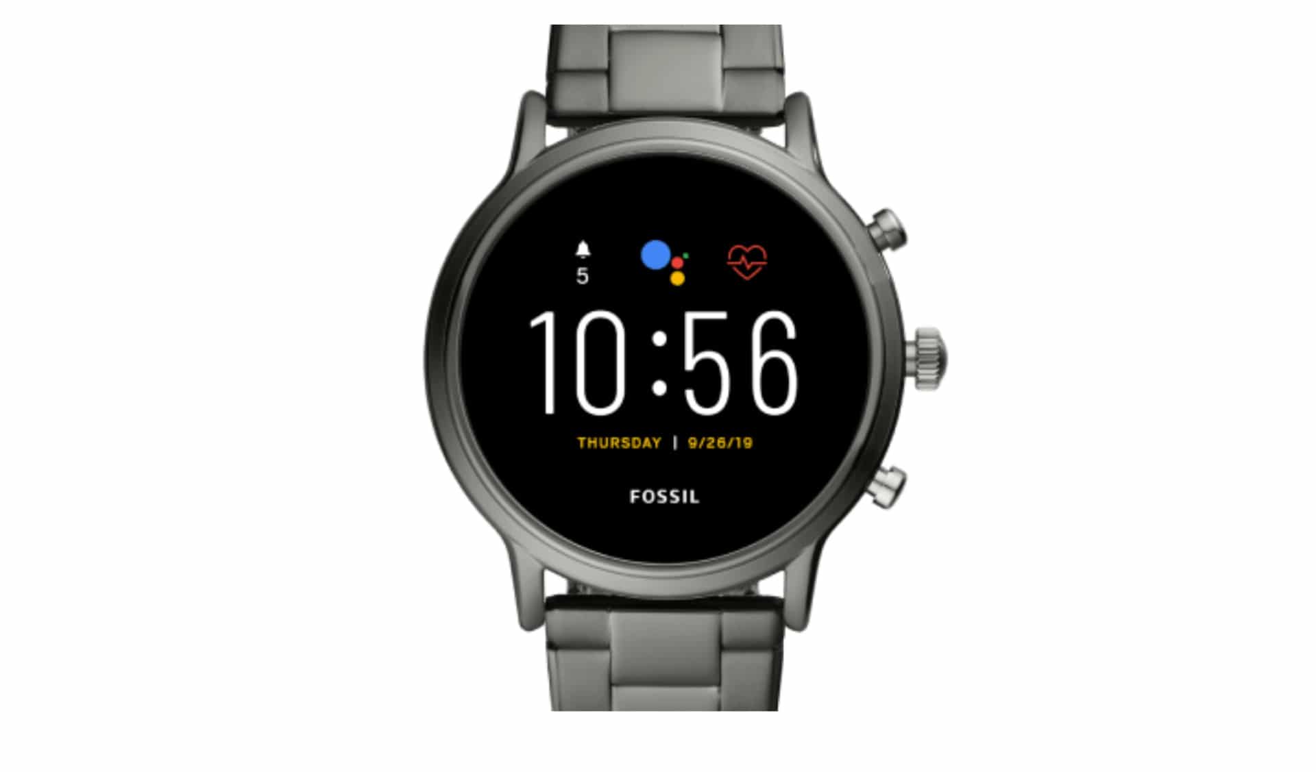 Imagem mostra o Fossil Gen 5, smartwatch que apresentou bug após atualização do Wear OS