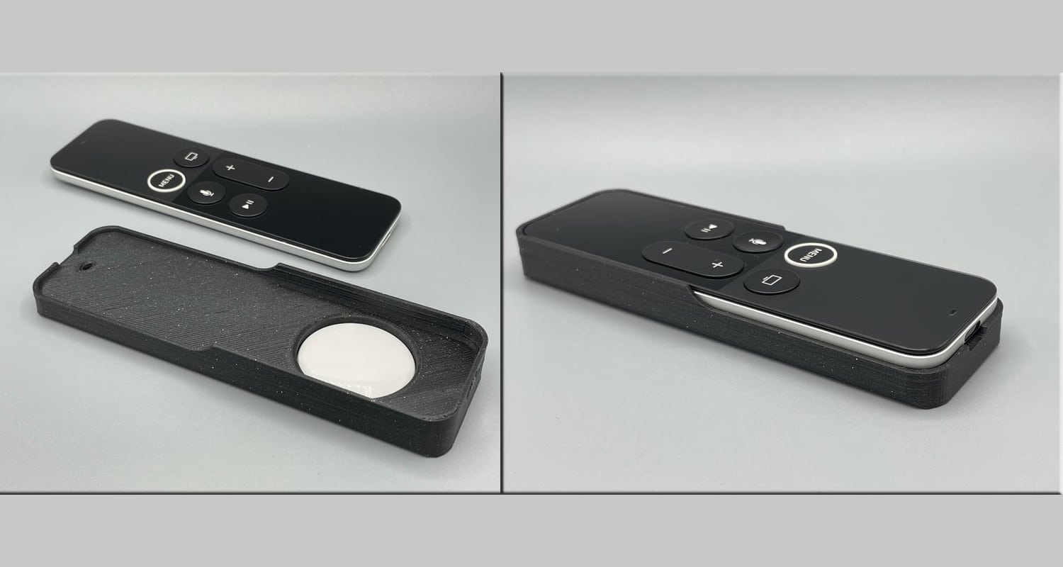 case para controle remoto com espaço para AirTag