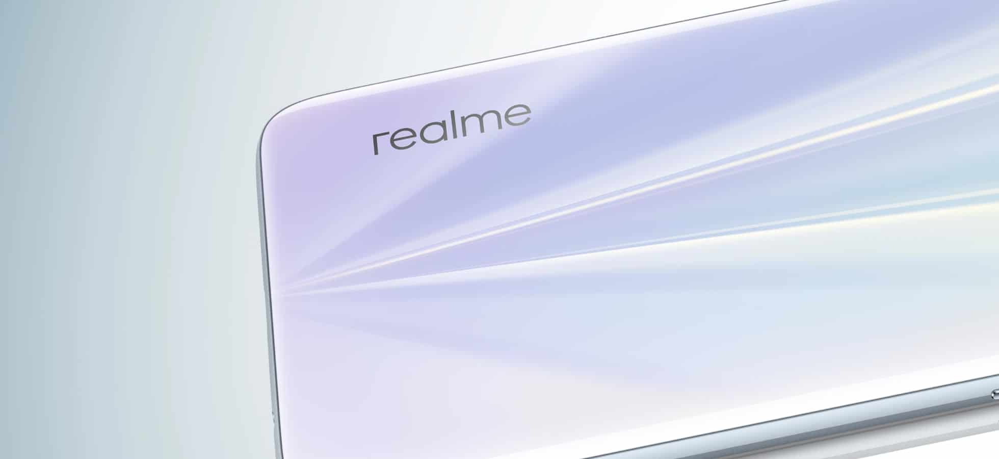 parte de smartphone da Realme para ilustrar um futuro lançamento da marca com o Snapdragon 778G da Qualcomm