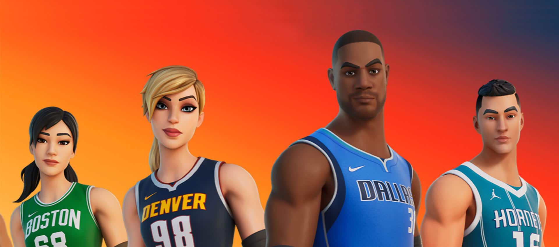 Os uniformes da NBA no Fortnite