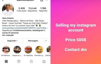 Chef Alain Poletto tem conta de Instagram roubada