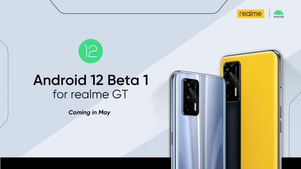 Imagem confirma chegada do Android 12 Beta 1 ao Realme GT em maio
