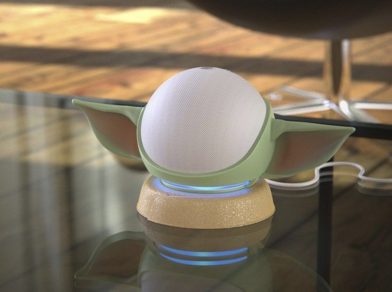 Stand de Baby Yoda para Echo Dot é lançado Vida Celular