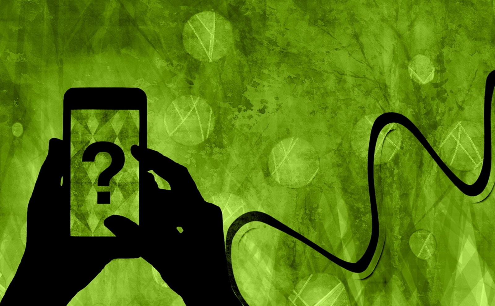 Imagem mostra mão segurando celular misterioso, com ponto de interrogação no meio, simbolizando novo Realme, que está para chegar