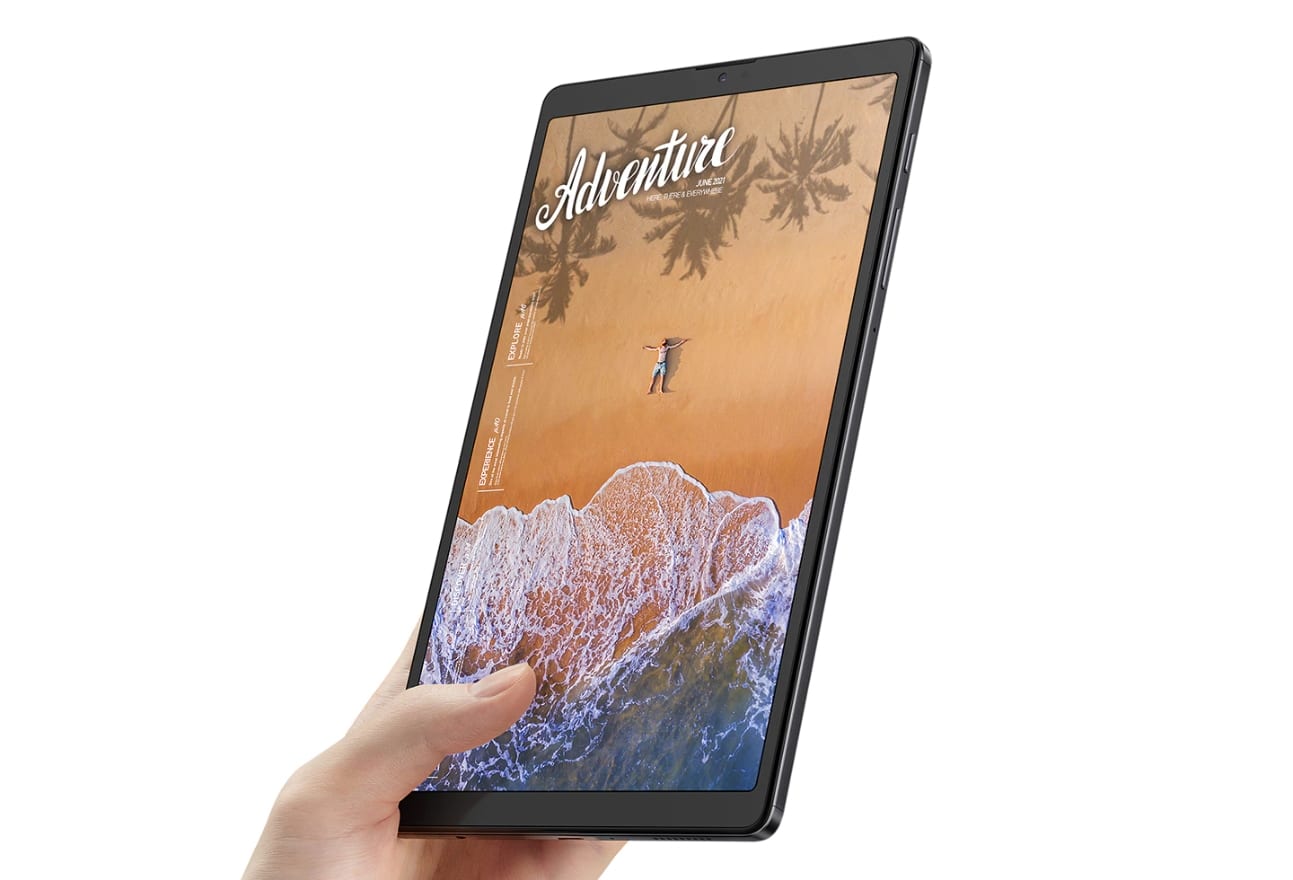 Montagem com recursos do tablet Samsung Galaxy Tab A7 Lite