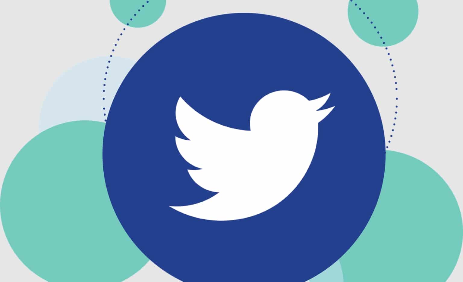 Logo do Twitter em montagem