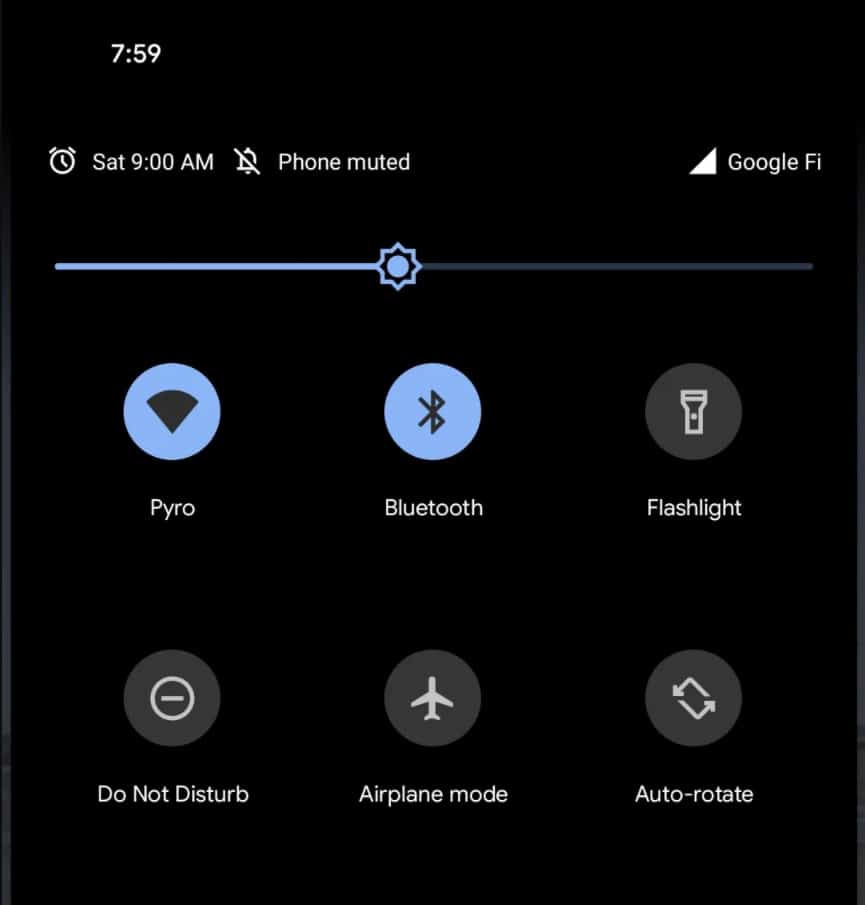 Captura de tela do novo sistema de alarmes do Android 12 beta 1