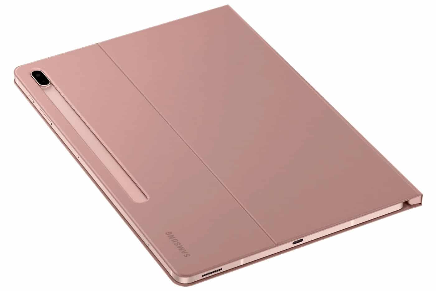 Traseira do Galaxy Tab S7 Lite rosa