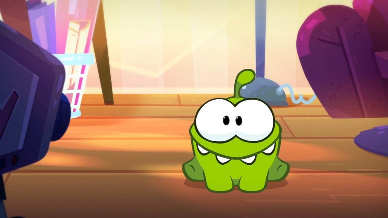 Cena de vídeo inspirado em Cut the Rope Classic, puzzle disponível no Google Play